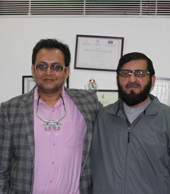 With Dr. Ameet S. Dixit at Ark Dental Global, Greater Kailash 1