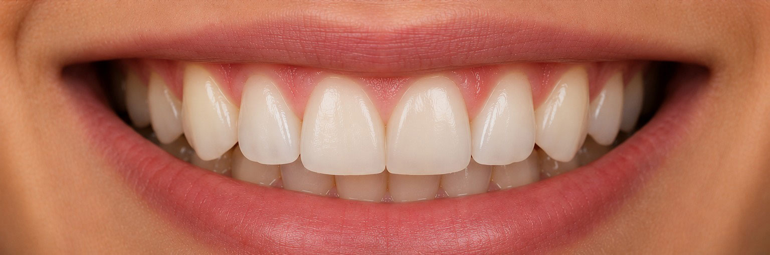 After — teen post Invisalign closing gaps